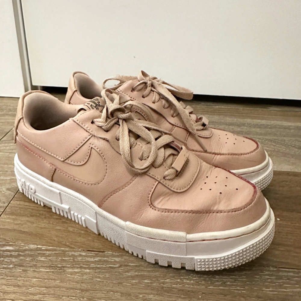 Nike Womens Air Force 1 Pixel CK6649-200 Pink Shoes Low Sneakers - Size 7.5